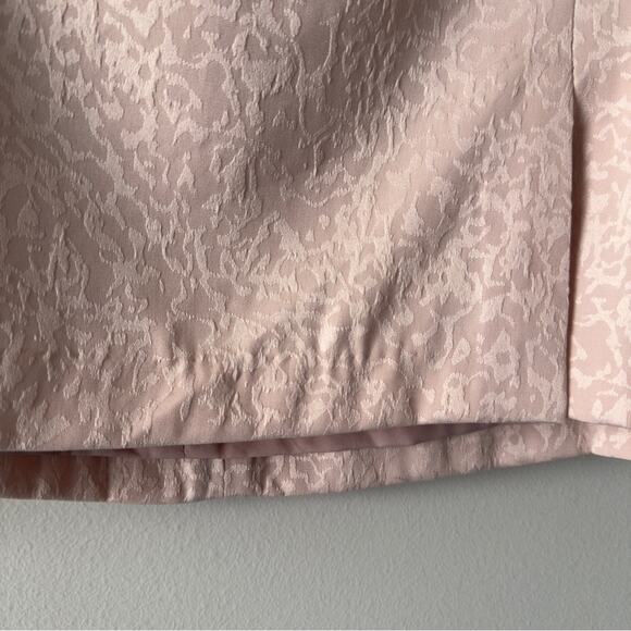 House of Harlow 1960 Revolve Blush Pencil Skirt abstract animal print mini slit - Picture 5 of 11